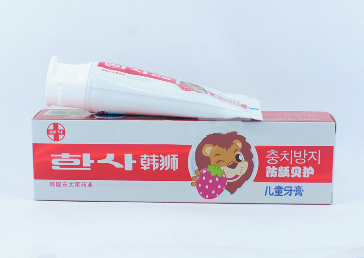 韩狮儿童牙膏50g